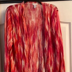 Colorful pink lightweight Jacket – Chicos 3